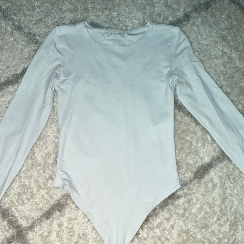 Babaton Classic White Long Sleeve Bodysuit